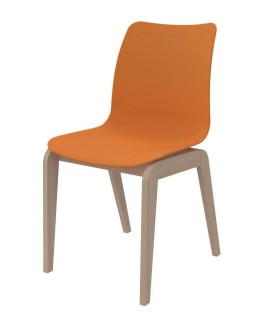 Chaise 4 pieds Adell - coque résine de synthèse